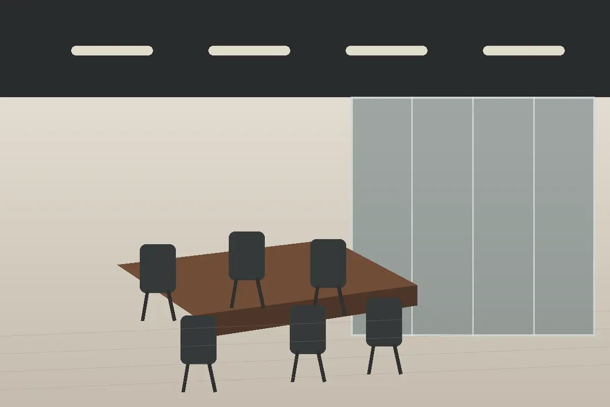 Ilustración conceptual de diseño de oficinas