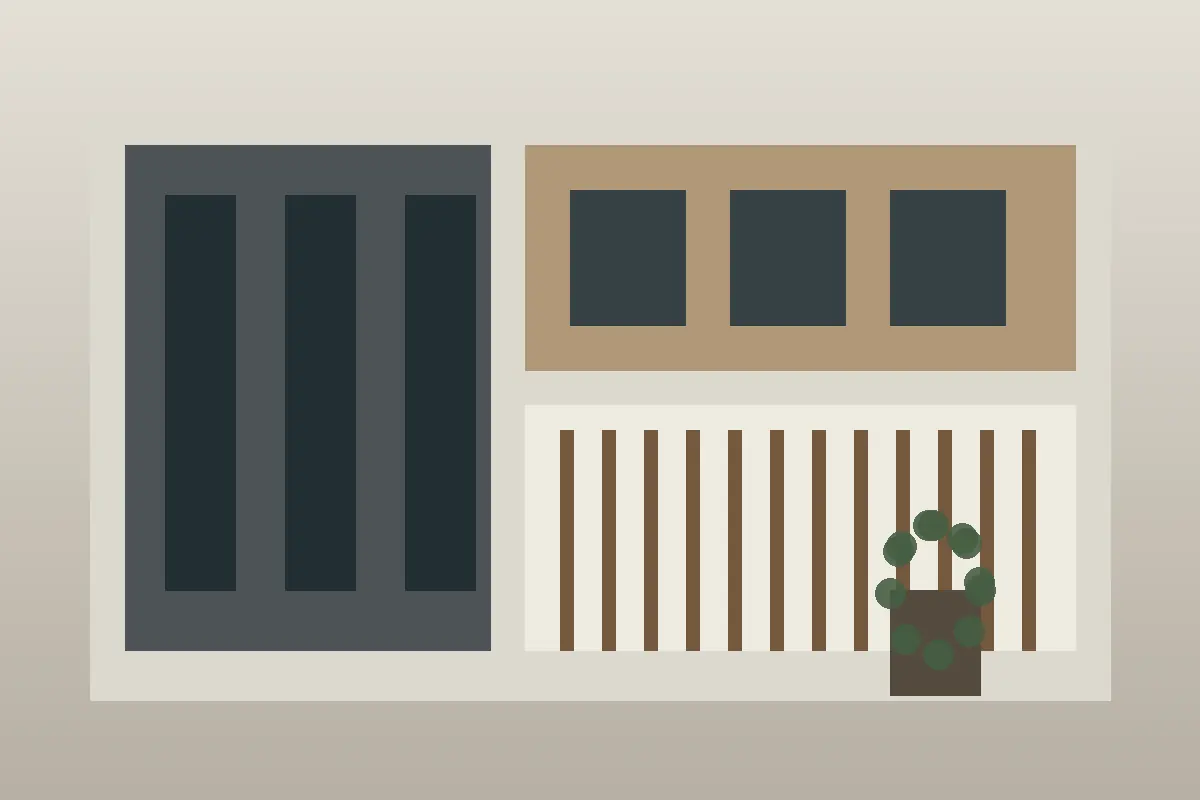 Ilustración conceptual de remodelación arquitectónica